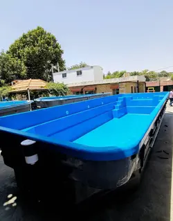 استخر فایبرگلاس آماده 3.8*10 زرفام 55000 لیتری