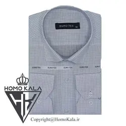 پیراهن چهارخانه روشن مردانه کد 018