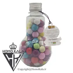 شکلات لامپی با مغزی بیسکوییت