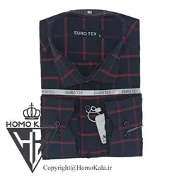 پیراهن چهارخانه ممتاز مردانه کد 071