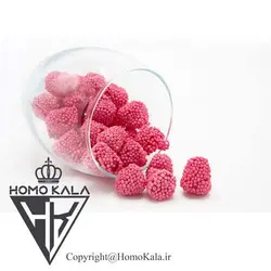 پاستیل تمشکی صورتی سیرنگ