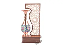 تندیس گلدان مس و پرداز