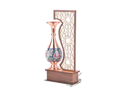 تندیس گلدان مس و پرداز