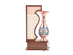 تندیس گلدان مس و پرداز
