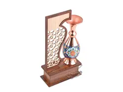 تندیس گلدان مس و پرداز