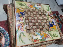 تخته نرد و شطرنج خاتم و نقاشی چهره