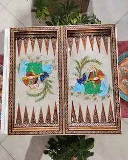 تخته نرد و شطرنج خاتم و نقاشی چهره