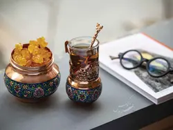 سرویس چای خوری مس و پرداز
