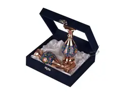 ست جفت گلدان مس و پرداز سایز 16