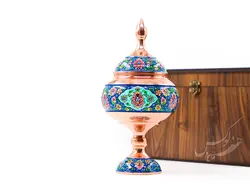 شکلات خوری مس و پرداز با جعبه