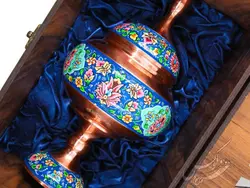 شکلات خوری مس و پرداز با جعبه