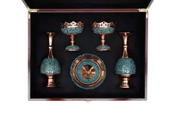 گلدان ، قندان و آجیل خوری فیروزه کوبی