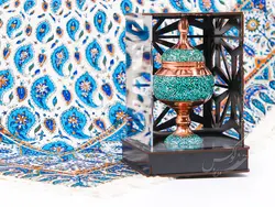 شکلات خوری فیروزه کوبی با جعبه مشبک