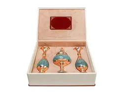 سرویس گلدان و شکلات خوری فیروزه کوب