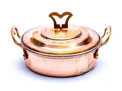 ماهیتابه مسی در دار