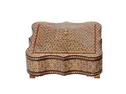 جعبه شکلات خاتمکاری مربع