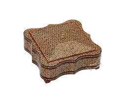 جعبه شکلات خاتمکاری مربع