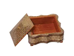 جعبه شکلات خاتمکاری مربع