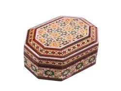 جعبه سکه 8ضلعی خاتم