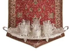 سرویس قهوه خوری ملیله کاری (چای خوری)