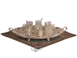 سرویس قهوه خوری ملیله کاری (چای خوری)