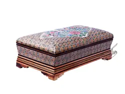 جعبه کارد و چنگال خاتم کاری طرح گل و مرغ