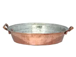 ماهیتابه مسی دسته دار