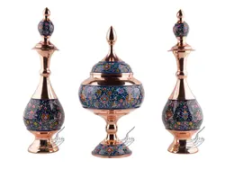 ست شکلات خوری و تنگ مس و پرداز