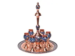 سرویس شربت خوری مس و پرداز