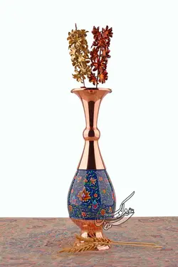 سرویس جهیزیه گلدان و آجیل خوری مسی و پرداز