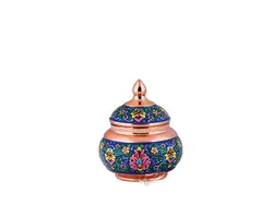 قندان مس و پرداز کوچک