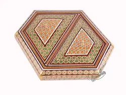 شکلات خوری خاتم کاری دو درب