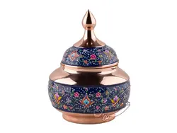 قندان مس و مینا پرداز سایز بزرگ