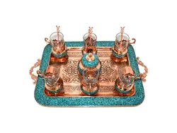 سرویس چای خوری فیروزه کوبی اصفهان