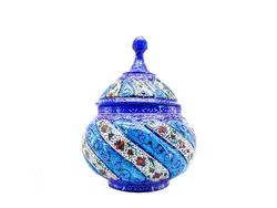 قندان میناکاری مسی اصفهان