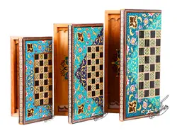 تخته نرد و شطرنج خاتم طرح تذهیب