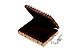 جعبه جواهرات خاتم کاری گل و مرغ