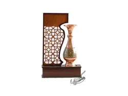 تندیس گلدان 16 مس و خاتم