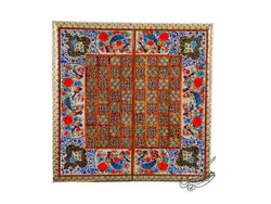 تخته نرد و صفحه شطرنج گل و مرغ خاتم