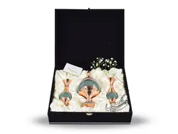 ست شکلات خوری و گلدان طراحی فیروزه