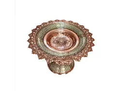 شیرینی خوری مس و خاتم قطر 20