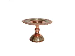 شیرینی خوری مس و خاتم قطر 20