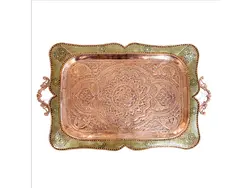 سینی چای خوری مس و خاتم