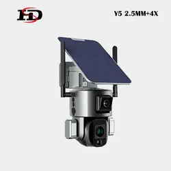 دوربین بیسیم خورشیدی سیم کارتی 4K مدل Y5 برند HDS
