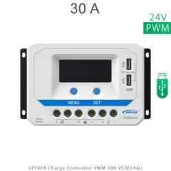 شارژ کنترلر 30A و 24V مدل VS3024A/AU سری PWM برند EPEVER