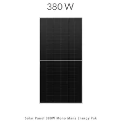 پنل خورشیدی 380 وات مونو کریستال برند مانا انرژی پاک