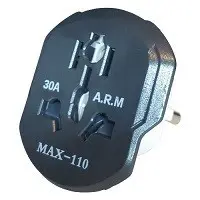 تبدیل 3 شاخه به دو شاخه 30آمپر max110 ارت دار ARM