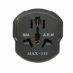 تبدیل 3 شاخه به دو شاخه 30آمپر max110 ارت دار ARM