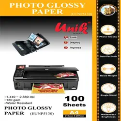 کاغذ فتو گلاسه 130گرمی