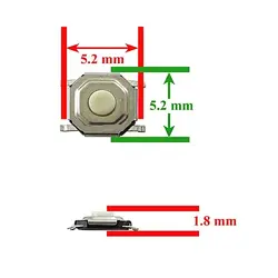سوییچ SMD 5.2*5.2*1.8
